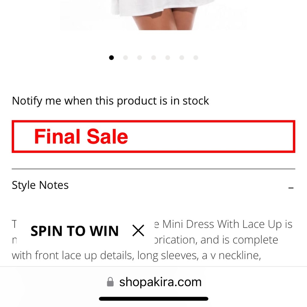 Akira stick with me mini dress, white mini shirt dress with lace up waist design - Picture 9 of 10